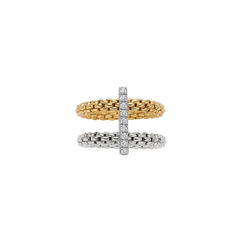 Prima Flex'It Diamond Ring, Medium - 18ct Yellow/White Gold - 74008AX_BB_2_XBX_00M