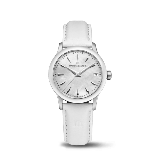 1975 Quartz Ladies Watch, 33mm - White - 751006-SS001-160-7