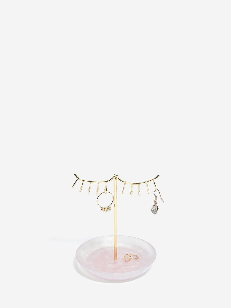Rose Quartz 10-Hook Eyelash Jewellery Stand - 75480