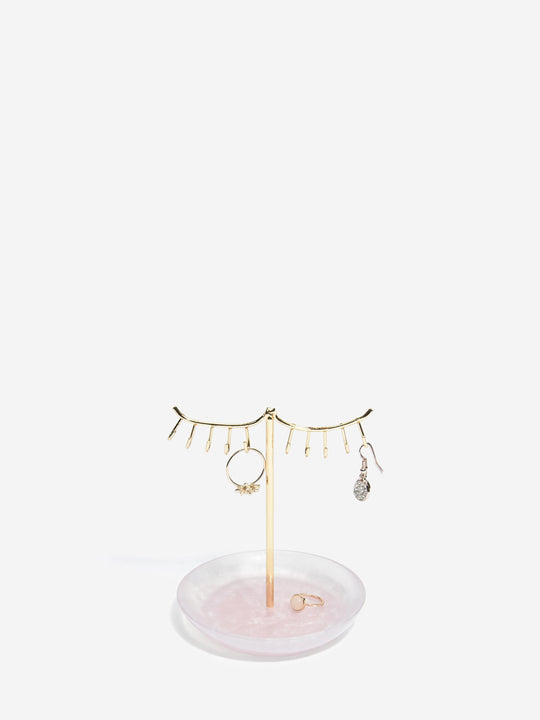 Rose Quartz 10-Hook Eyelash Jewellery Stand - 75480