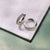 Stardust Medium Tennis Hoops, 18mm - Silver