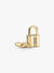 Padlock & Key Dangle Charm - 14ct Gold Plated - 760088C01