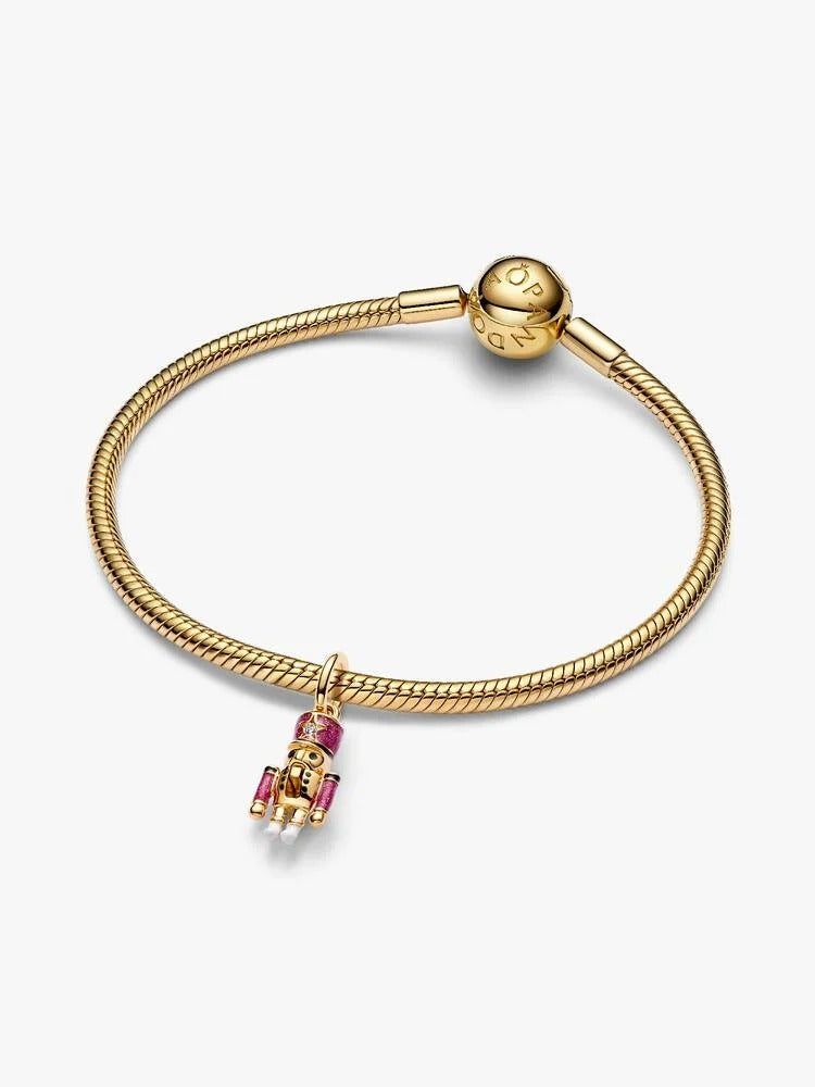 Moveable Nutcracker Dangle Charm - 14ct Gold Plating