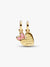 Pink Mother & Daughter Splittable Dangle Charm - 14ct Gold Plated - 763766C01