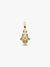 Green Hamsa Hand Mini Dangle Charm - 14ct Gold Plating