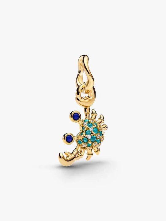 Crab Dangle Charm - 14ct Gold Plating