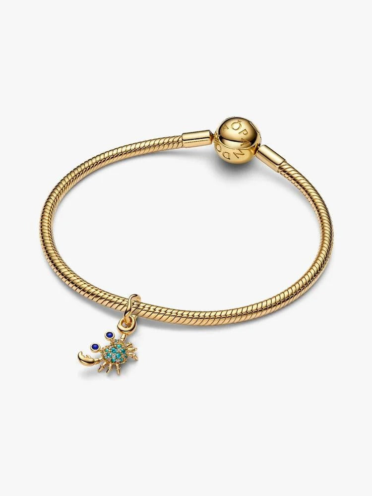 Crab Dangle Charm - 14ct Gold Plating