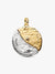 Sun & Moon Oversized Medallion Charm - Sterling Silver/14ct Gold Plating
