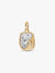 Eye Medallion Charm - Sterling Silver/14ct Gold Plating
