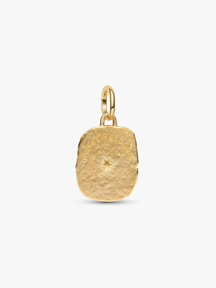 Eye Medallion Charm - Sterling Silver/14ct Gold Plating