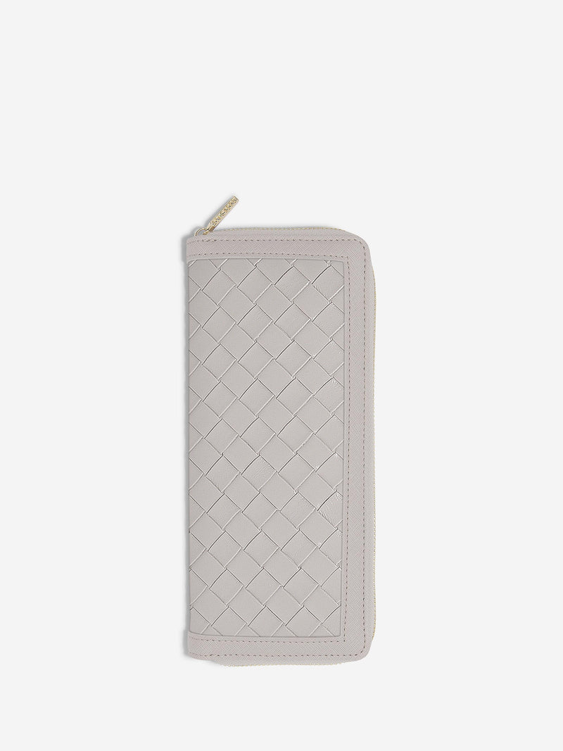 Jewellery Roll - Taupe Woven - 76848