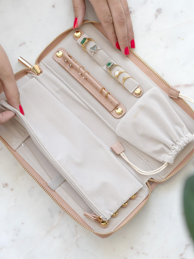 Jewellery Roll - Blush Woven - 76849