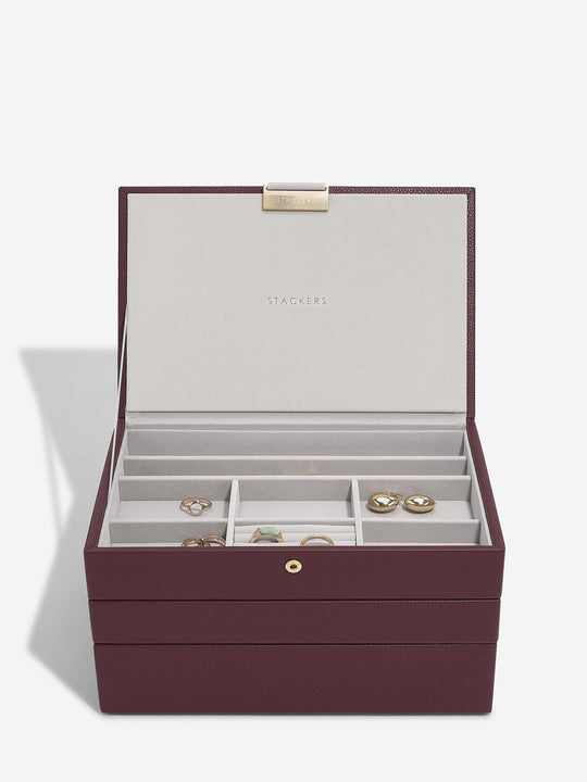Classic Jewellery Box - Burgundy - 76861