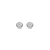Classic Round Zirconia Earstuds - Silver