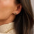 Claw Set Stud Earring - Gold - 7835ZY