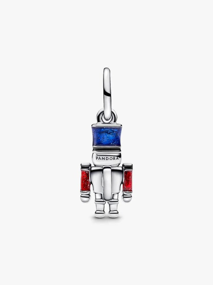 Moveable Nutcracker Dangle Charm - Sterling Silver