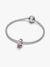 Playful Santa Charm - Sterling Silver