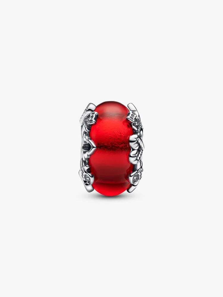 Christmas Magic Murano Glass Charm - Sterling Silver