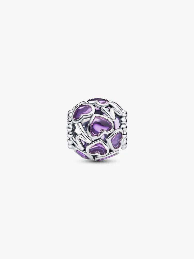 Openwork Hearts Mum Charm - Sterling Silver - 793772C01