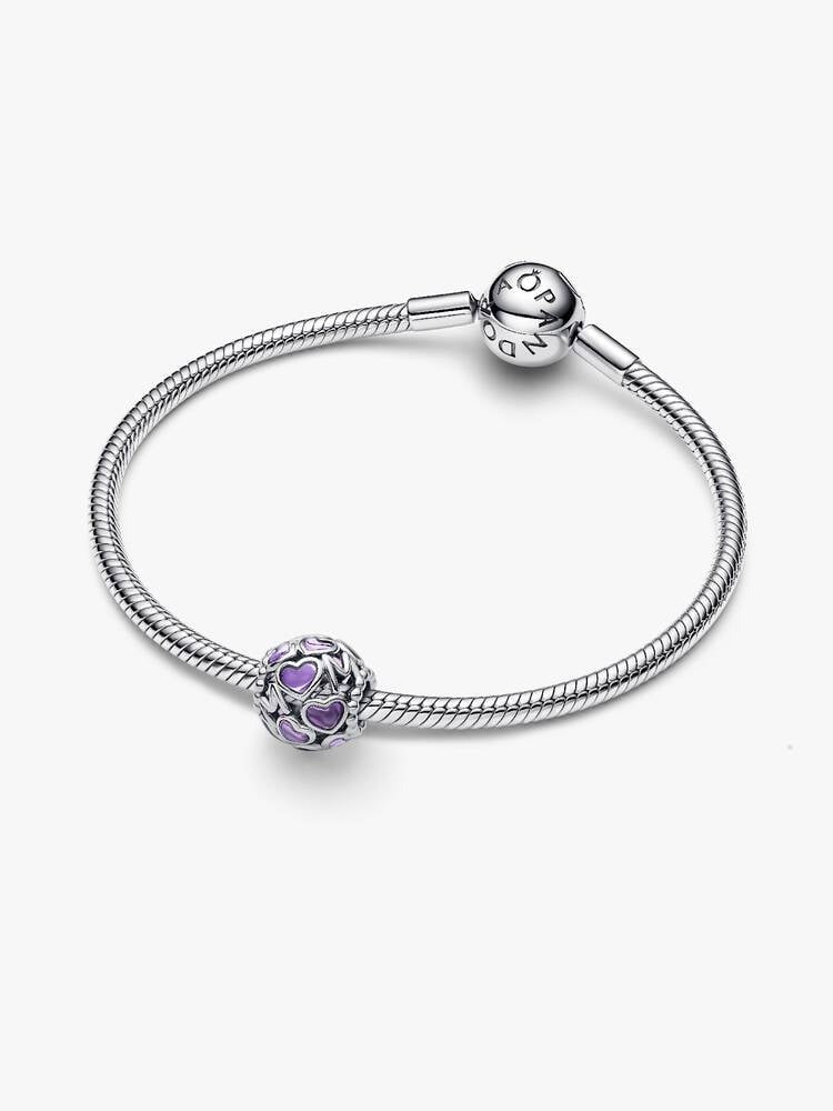 Openwork Hearts Mum Charm - Sterling Silver - 793772C01