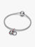 Holiday Wreath Double Dangle Charm - Sterling Silver - 794238C01