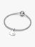 June Heart Dangle Charm, White Stone - Sterling Silver - 794295C06