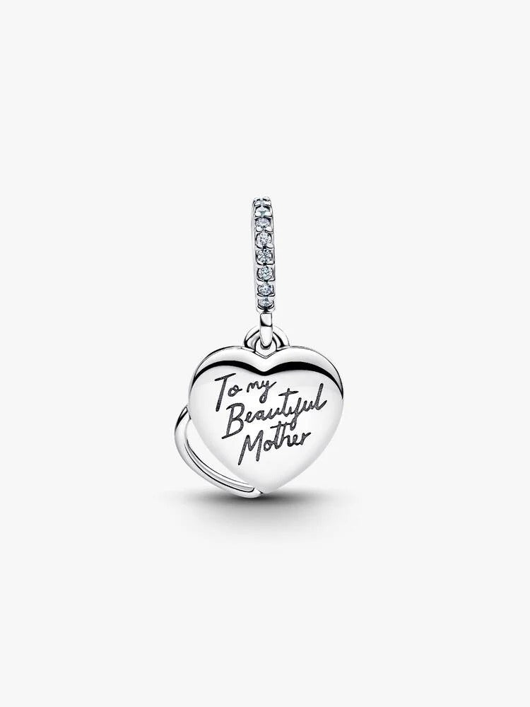 Beautiful Mother Double Dangle Charm - Sterling Silver - 794456C01