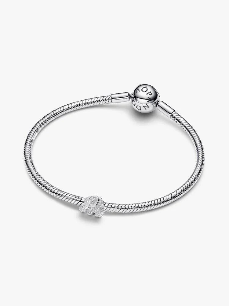 Textured Elephant Mini Charm - Sterling Silver - 794528C00