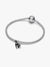 Black Cat Dangle Charm - Sterling Silver