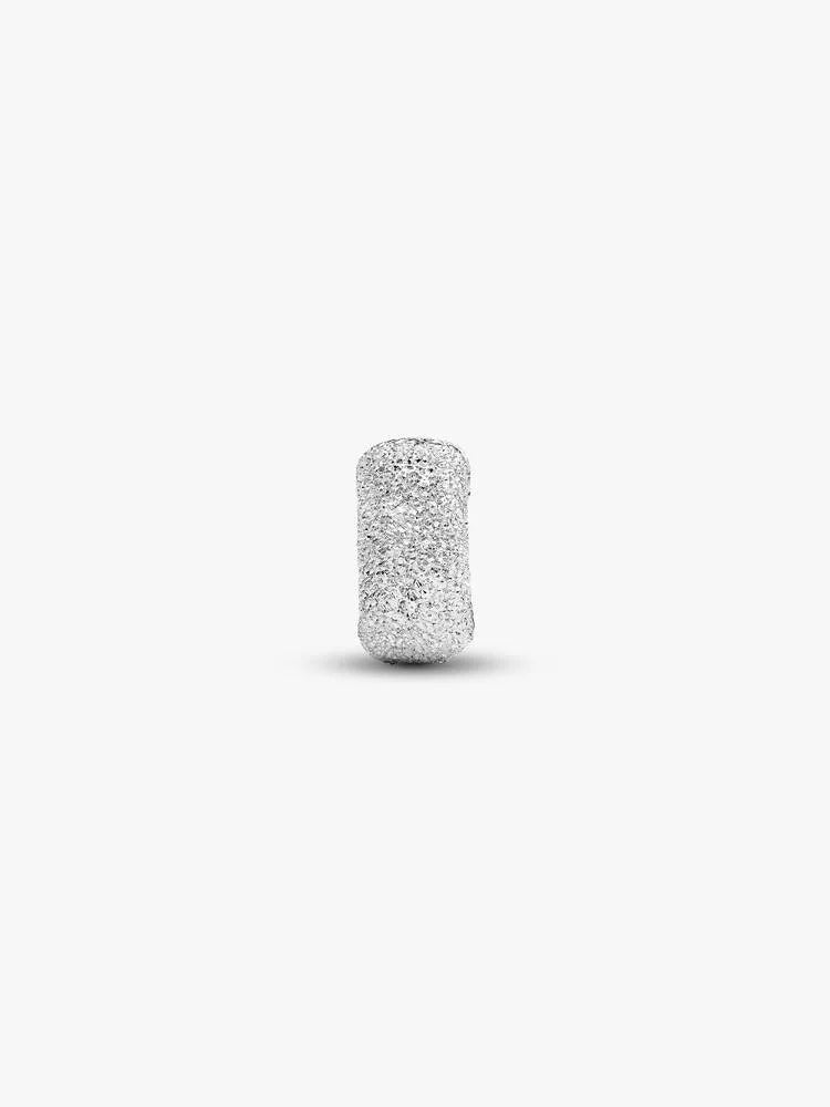 Textured Mini Clip Charm - Sterling Silver
