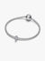 Textured Mini Clip Charm - Sterling Silver