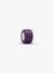 Purple Murano Glass Mini Charm - Sterling Silver