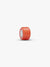 Orange Murano Glass Mini Charm - Sterling Silver