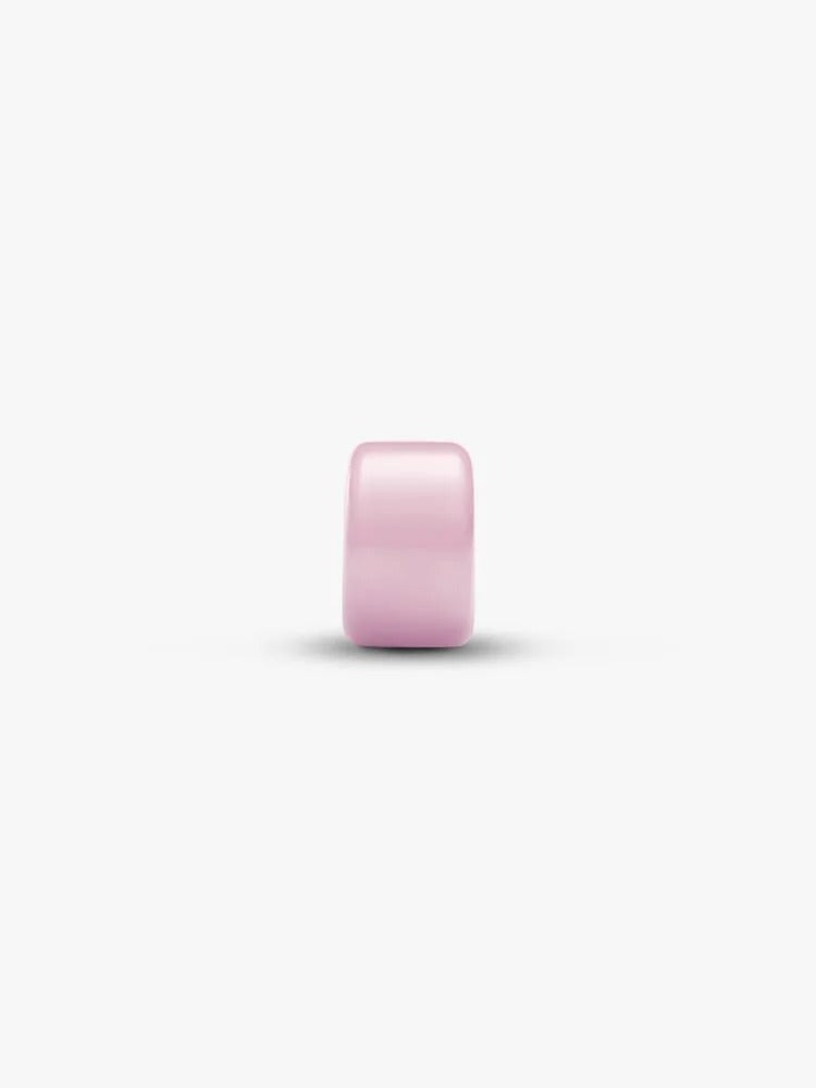 Pink Murano Glass Mini Charm - Sterling Silver