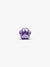 Purple Paw Mini Charm - Sterling Silver