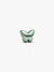 Green Butterfly Mini Charm - Sterling Silver