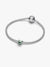 Green Butterfly Mini Charm - Sterling Silver