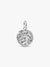 Dolphin Medallion Charm - Sterling Silver