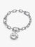Dolphin Medallion Charm - Sterling Silver