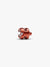 Orange Puzzle Piece Mini Charm - Sterling Silver