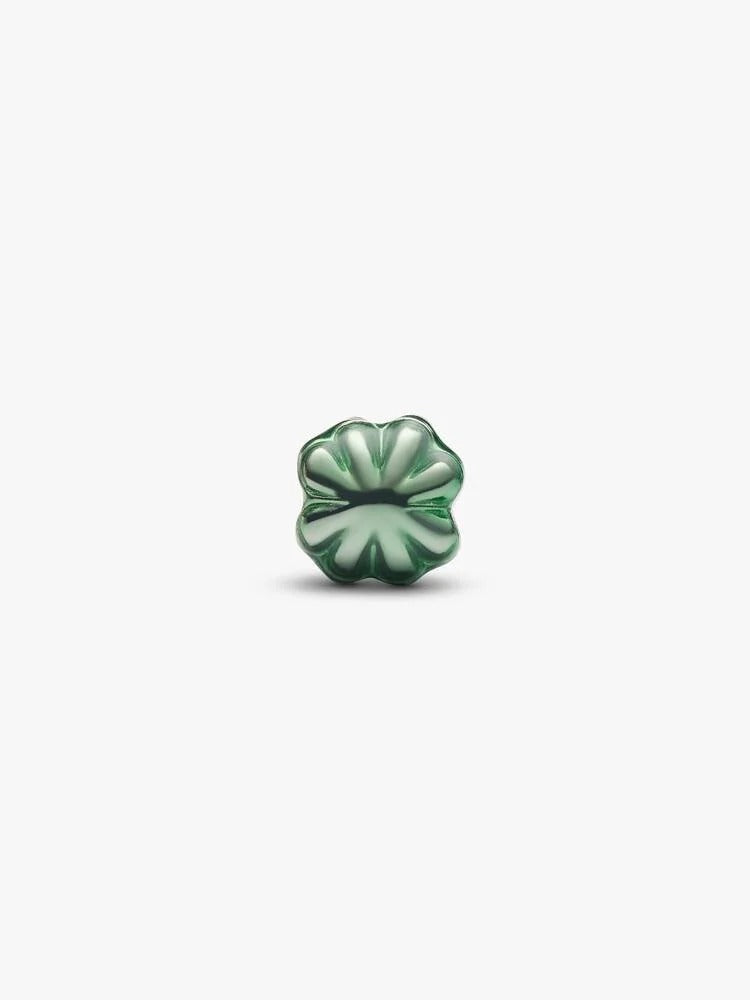 Green Clover Mini Charm - Sterling Silver