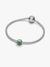 Green Clover Mini Charm - Sterling Silver