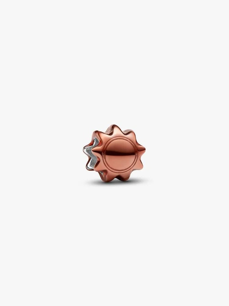 Orange Sun Mini Charm - Sterling Silver