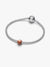Orange Sun Mini Charm - Sterling Silver