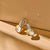 Zirconia Cushion Earrings with pearl - Gold/Silver
