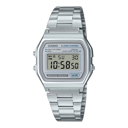 Vintage Digital Watch - Silver - A158WEA-7EF