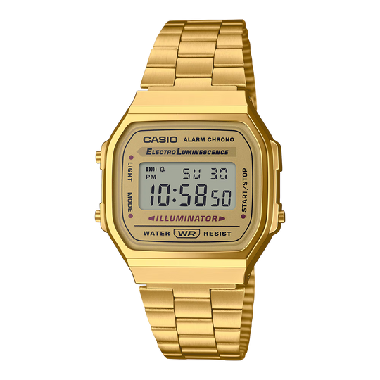 Vintage Iconic Digital Watch - Gold - A168WG-9EF