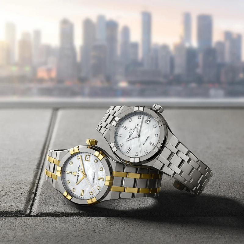 Aikon Automatic Date Ladies Watch, 35mm - Stainless Steel Bracelet - AI6006-SS002-170-1
