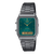 Unisex Vintage Edgy Watch - Silver/Green - AQ-230EGG-3AEF