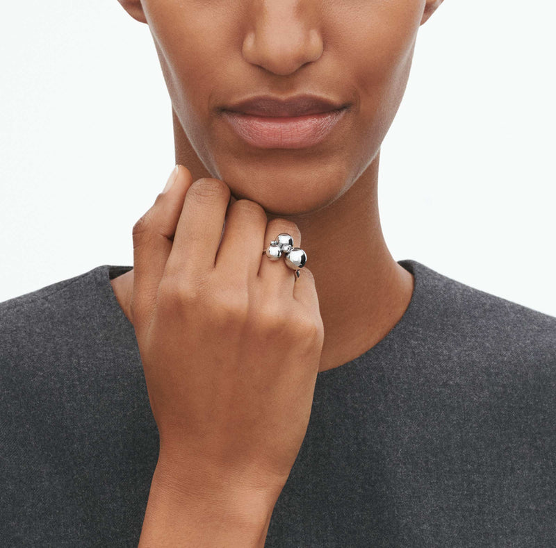 Moonlight Grapes Ring, Small, Size 54 - Silver - 200010070054